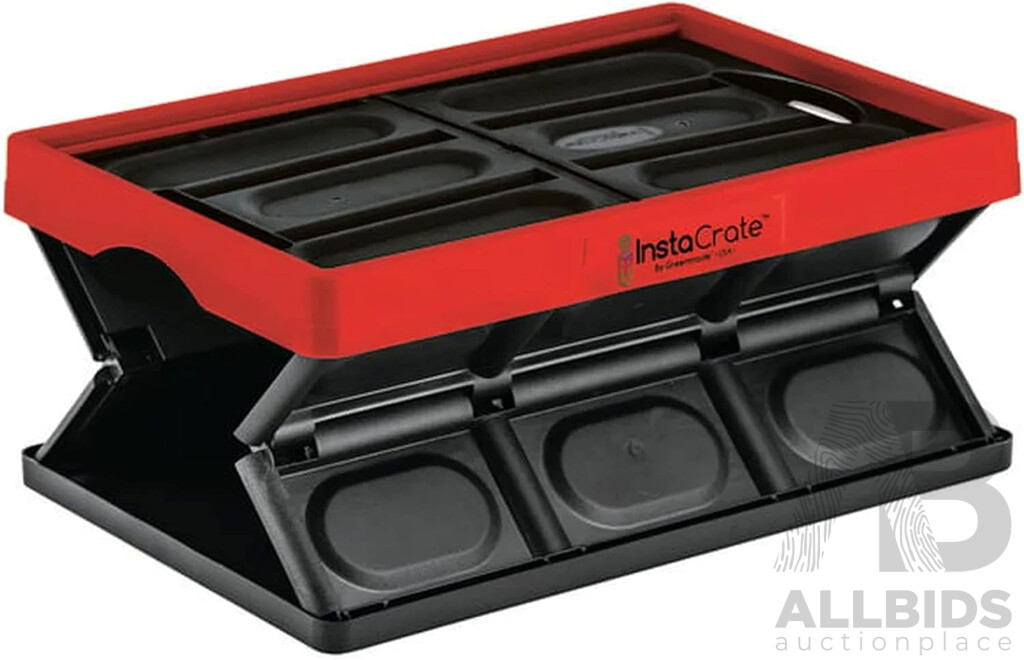 InstaCrate Collapsible and Stackable 46L Storage Crates by Greenmade - Lot of Three - New