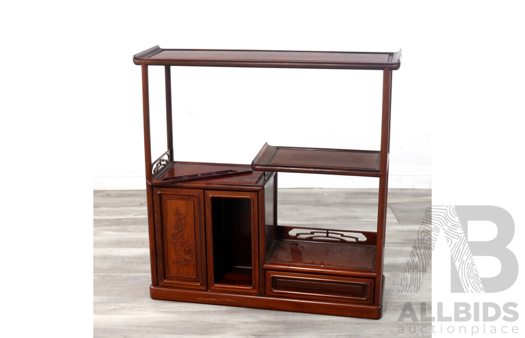 Chinese Rosewood Side Cabinet