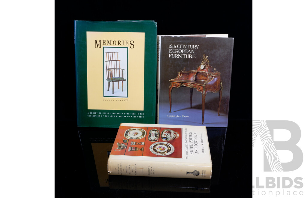 Collection Three Books Relating to Antiques, All Hardcovers with Dust Jackets