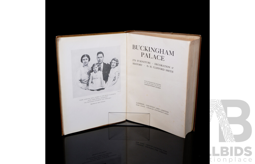 Buckingham Palace, Intro C Hussey, Country Life LTD, London 1933, Cloth Bound Hardcover