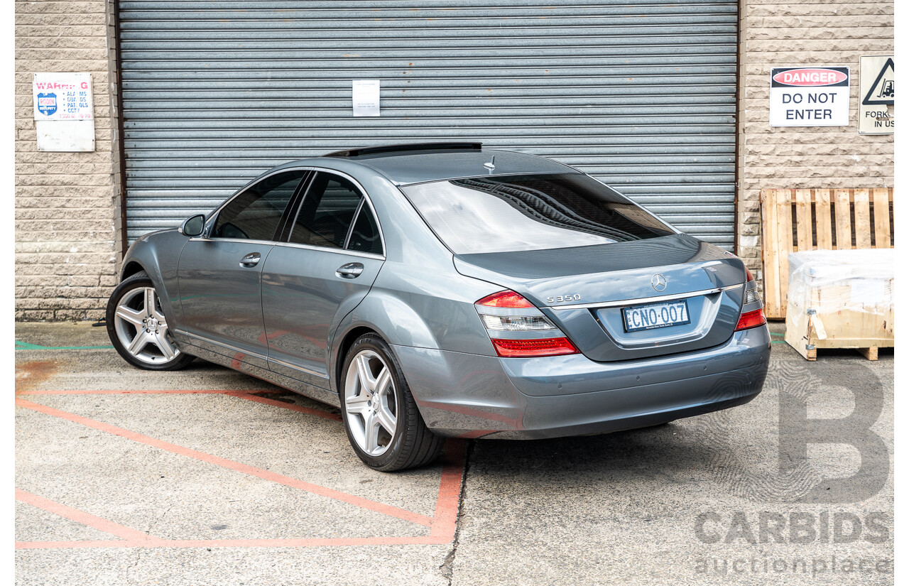 5/2009 Mercedes Benz S350 W221 09 Upgrade 4d Sedan Flint Grey Metallic 3.5L - Designo Optioned