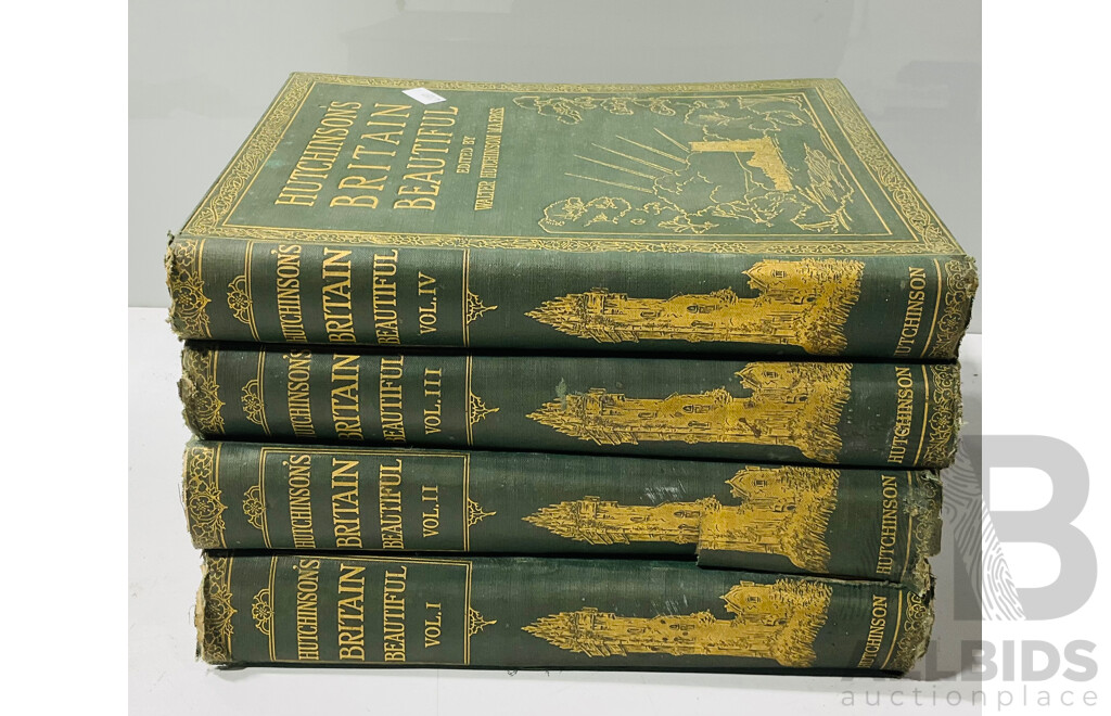 Set of Four Vintage Hutchinson’s Britain Beautiful Reference Books