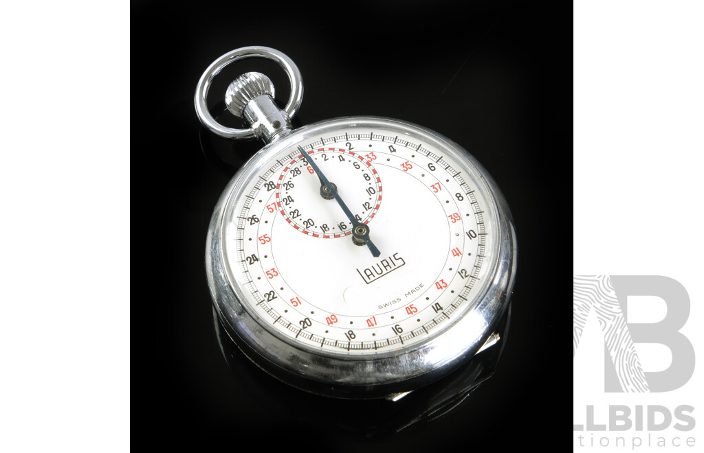Vintage Lauris Mechanical Stopwatch, Swiss Made
