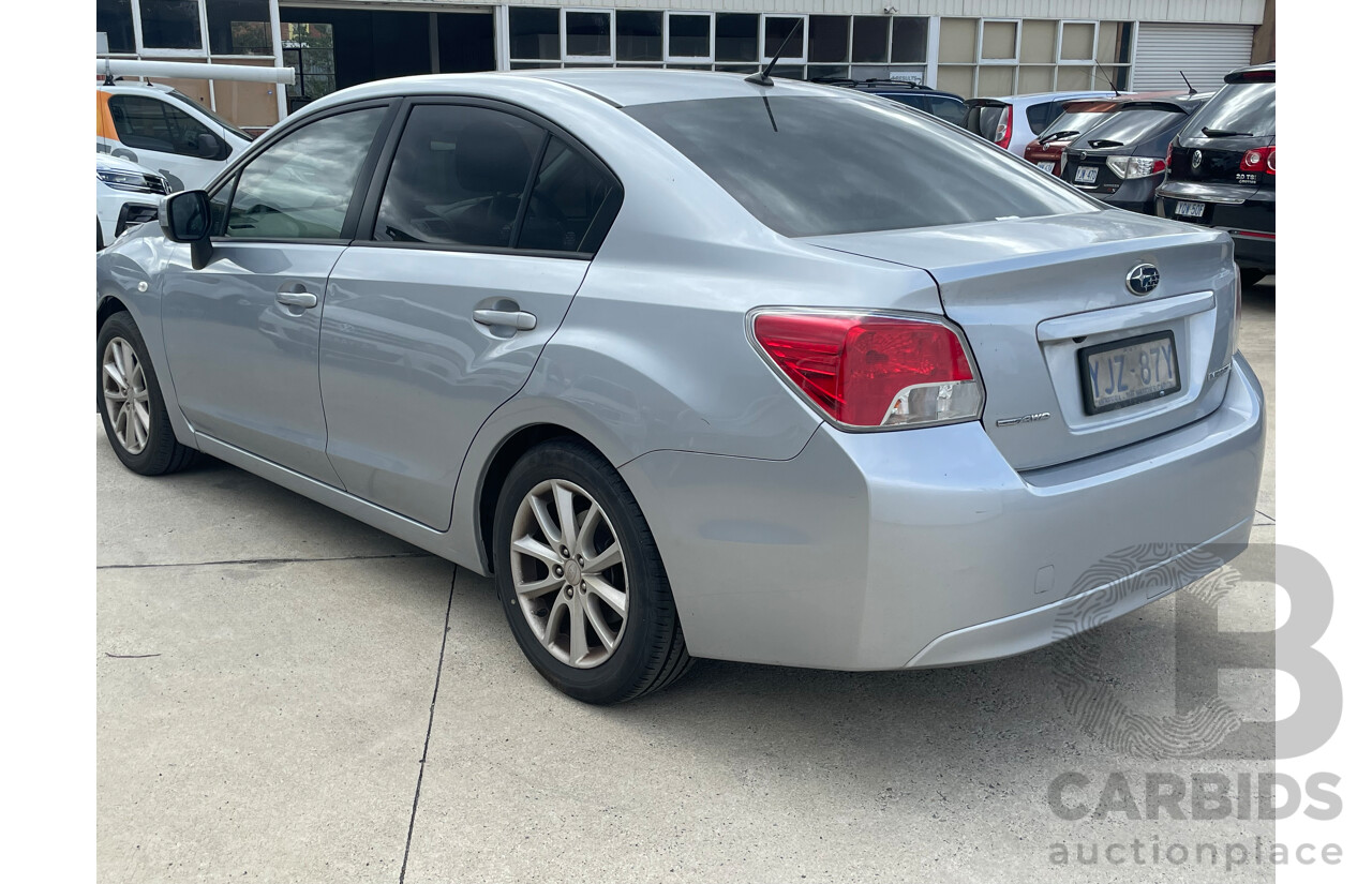 3/2014 Subaru Impreza 2.0i-L (awd) MY14 4d Sedan Silver 2.0L