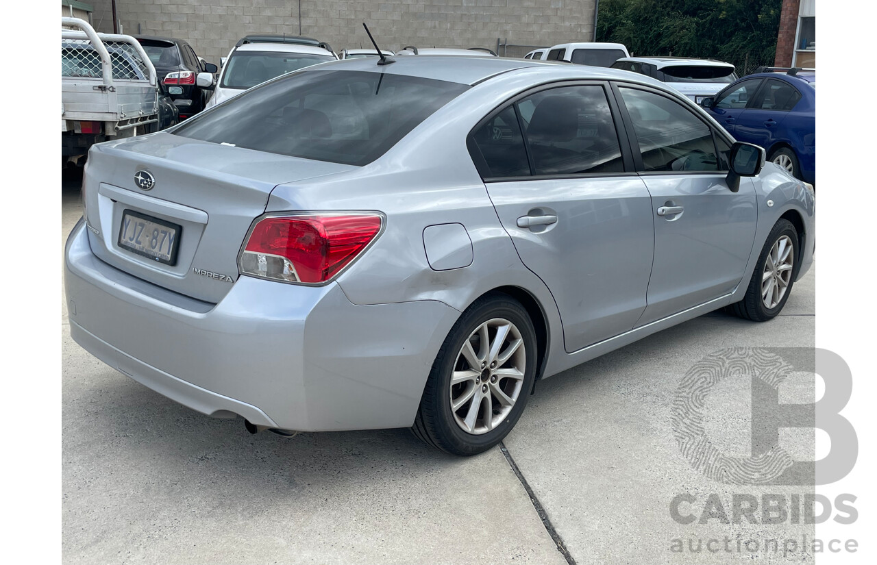 3/2014 Subaru Impreza 2.0i-L (awd) MY14 4d Sedan Silver 2.0L