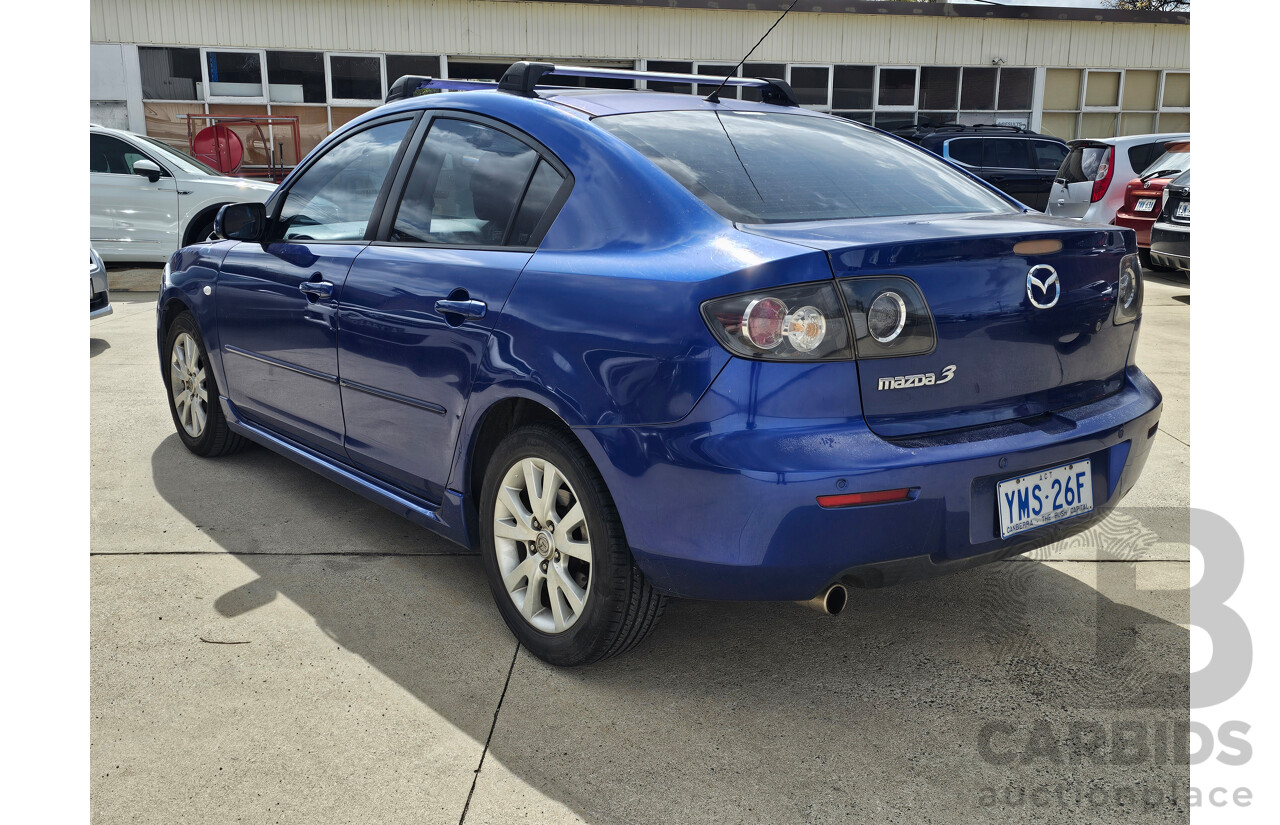 1/2008 Mazda Mazda3 MAXX Sport BK MY08 4d Sedan Blue 2.0L