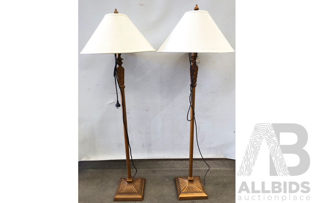 Ornate Floor Lamps - Lot of Two