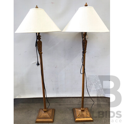 Ornate Floor Lamps - Lot of Two + 'image'