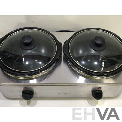 Lumina 360 Watt Electric Dual Slow Cooker