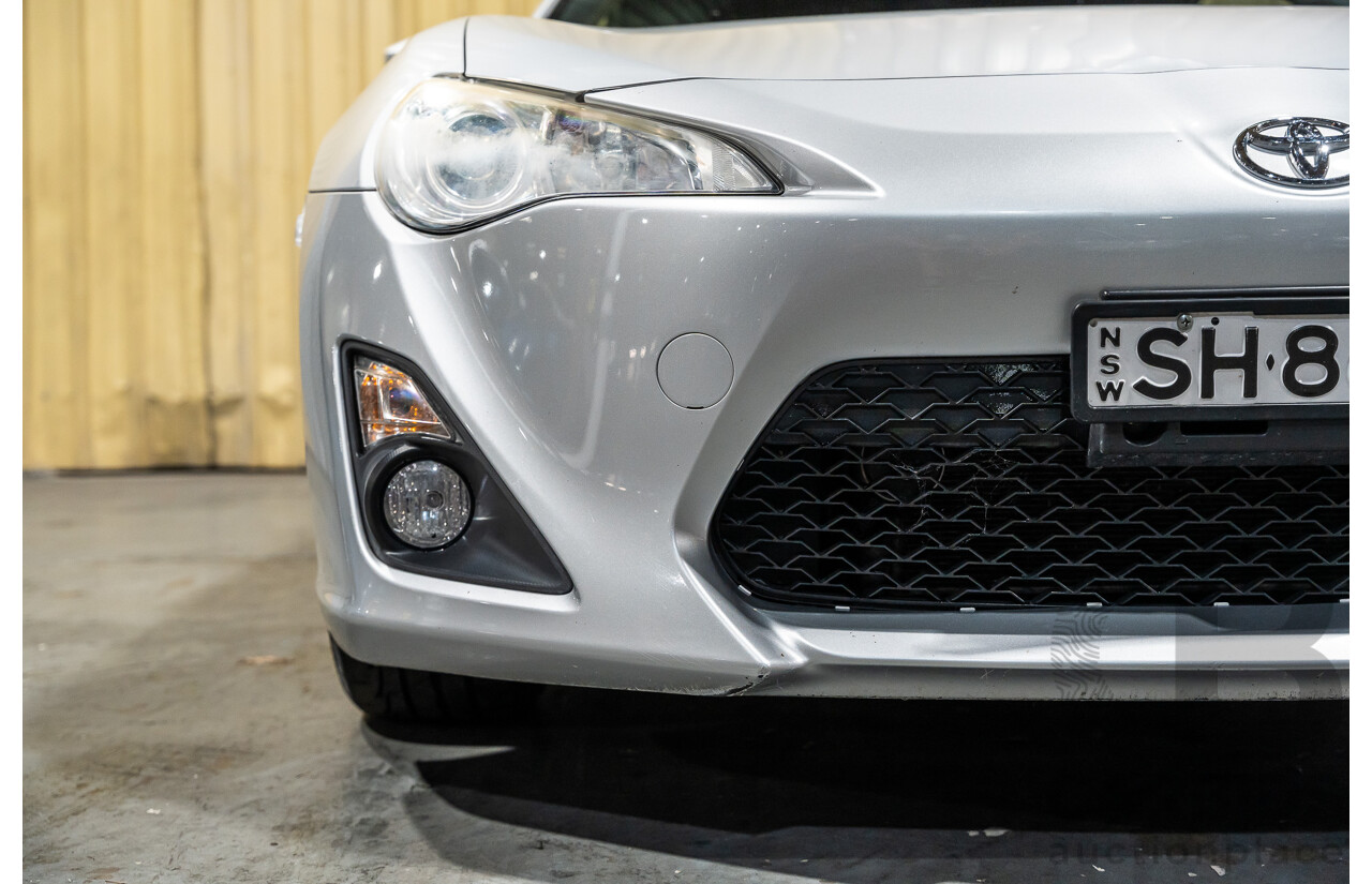 7/2012 Toyota 86 GT ZN6 2d Coupe Metallic Silver 2.0L
