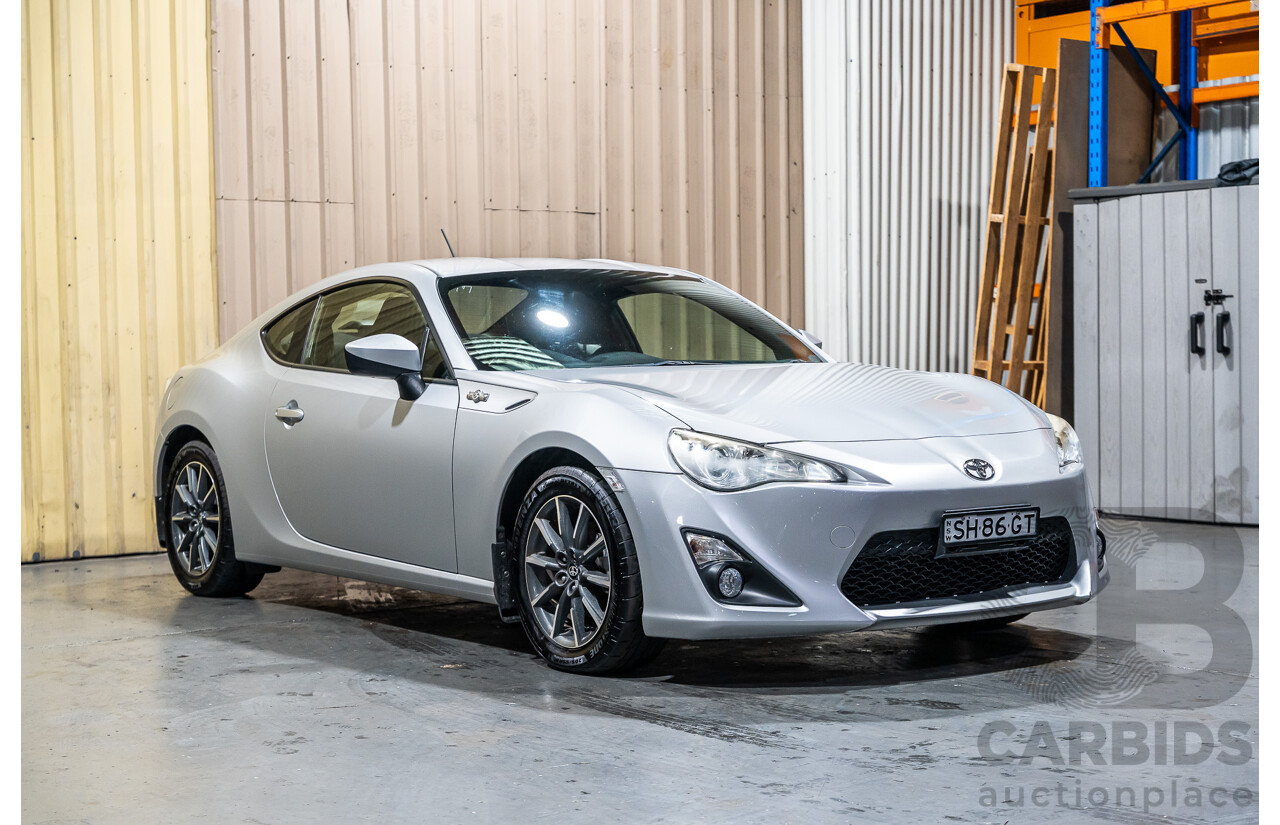 7/2012 Toyota 86 GT ZN6 2d Coupe Metallic Silver 2.0L