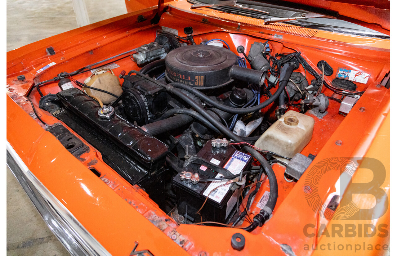 1/1972 Chrysler Valiant Regal 770 VH Hardtop 2d Coupe Hemi Orange 318ci Fireball V8 5.2L - Original Survivor Car