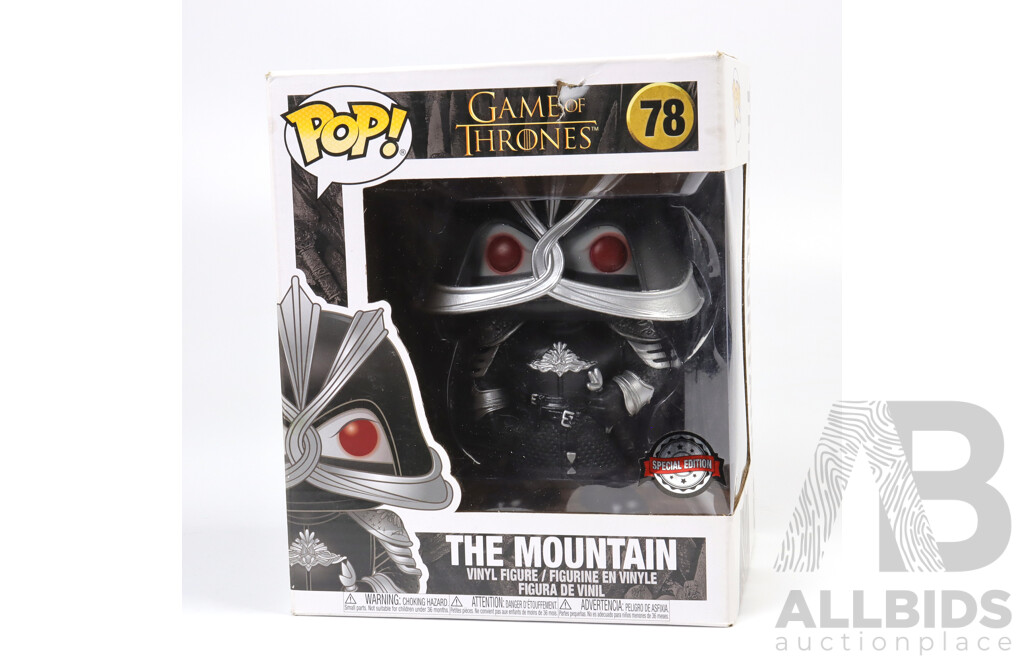 Boxed the MOUNTAIN Pop Vinyl by Funko for Game of Thrones (78)