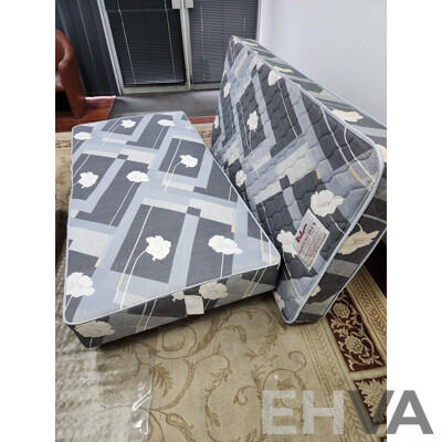 Single Bed Ensemble with Mattress as Optional but Rarely Used
