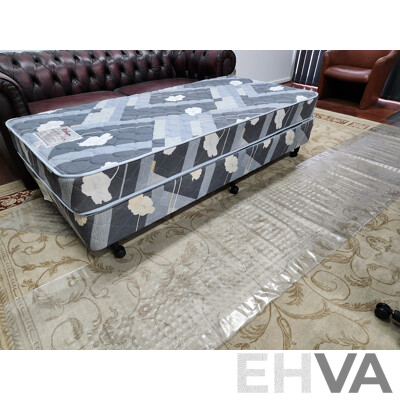 Single Bed Ensemble with Mattress as Optional but Rarely Used
