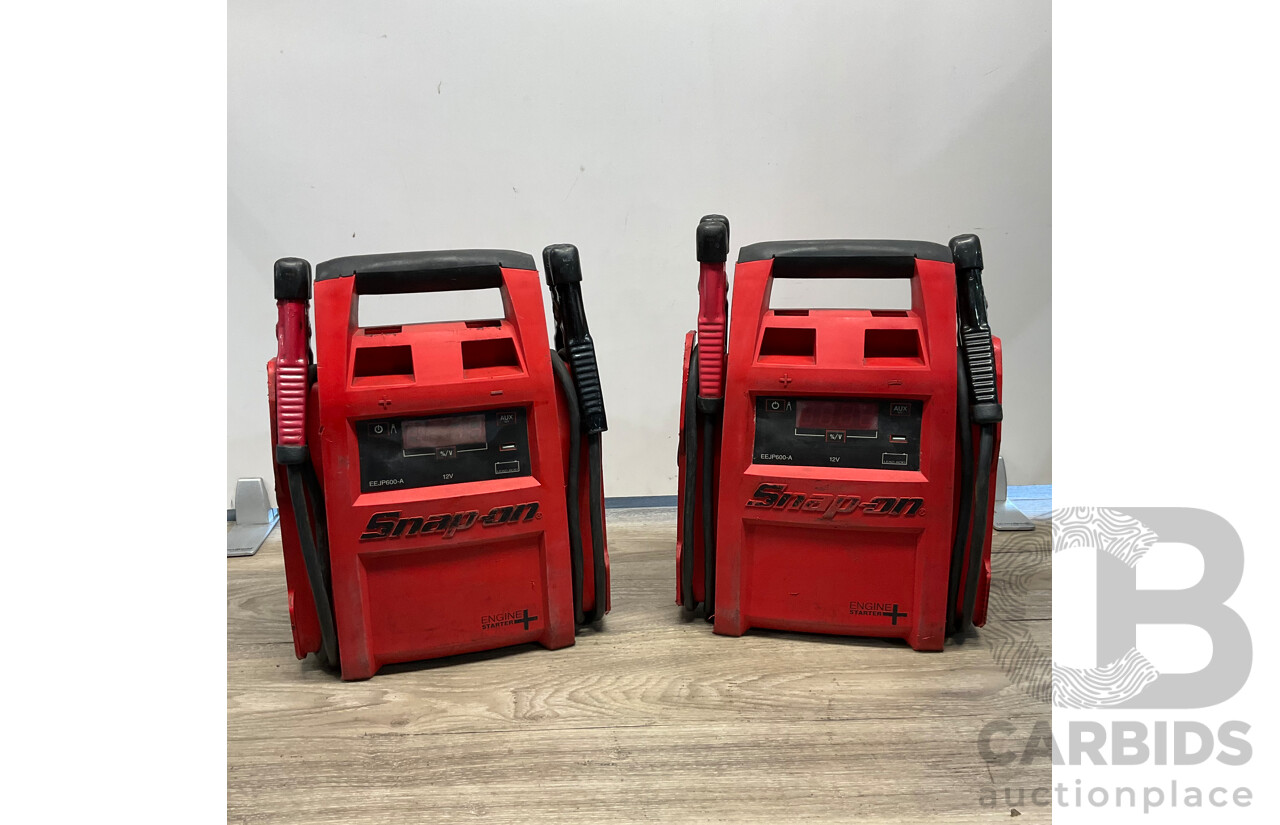 Snap on Jump Starter 12V Lead-Acid EEJP600 - Lot of 2