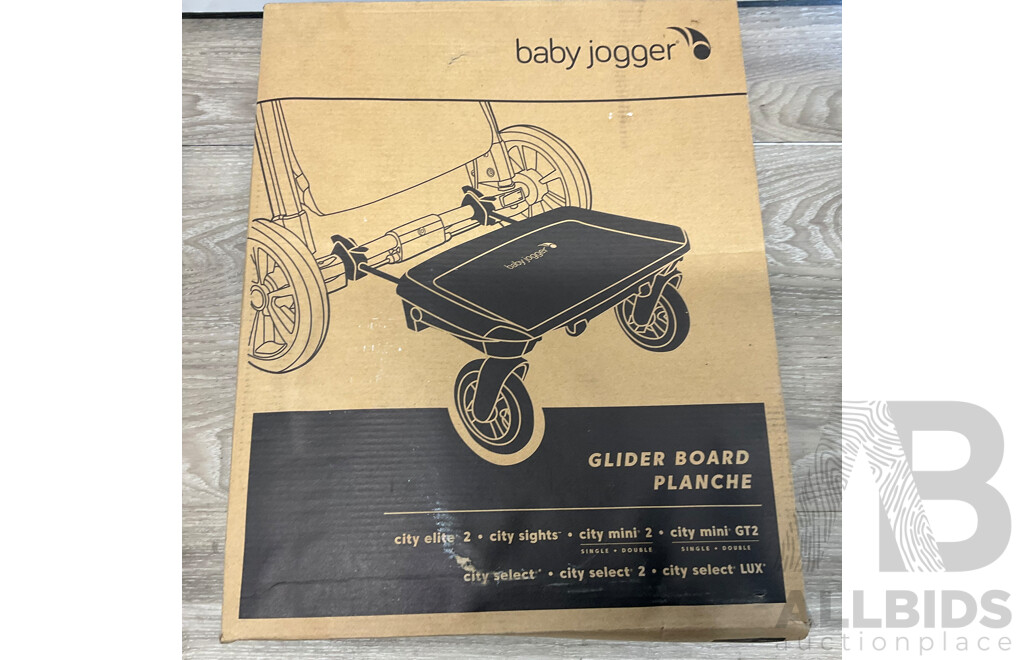 BABY JOGGER Glider Board & Child Tray - Lot of 2