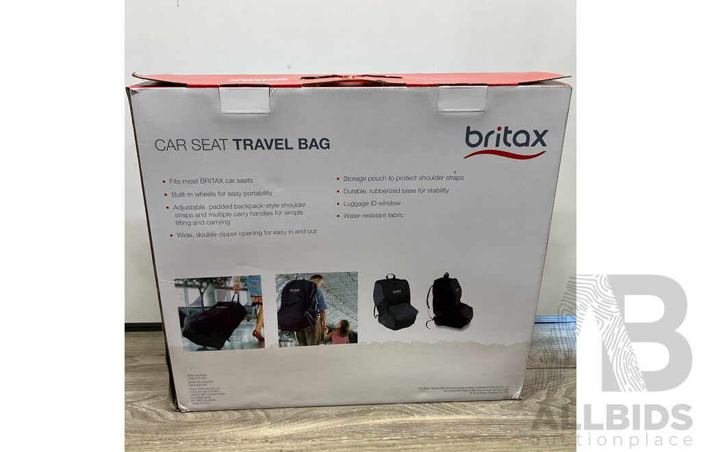 BRITAX Car Seat Travel Bag & Back Seat Mirror & Stroller Organiser - Lot of 3