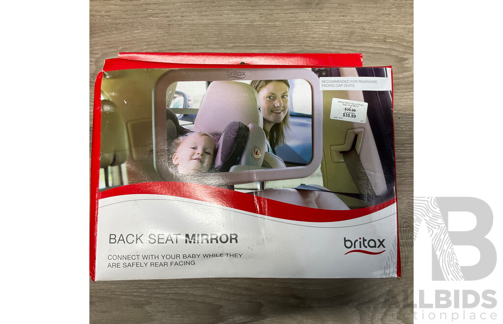 BRITAX Car Seat Protector & Back Seat Mirror & Stroller Organiser - Lot of 4