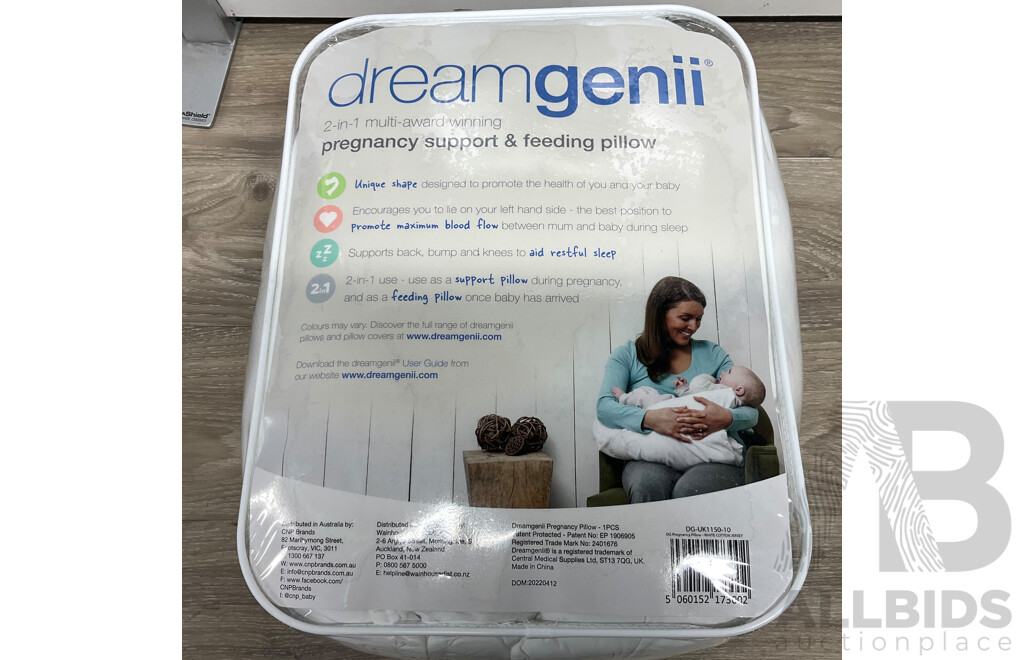 DREAMGENII Pregnancy Support & Feeding Pillow - Lot of 2
