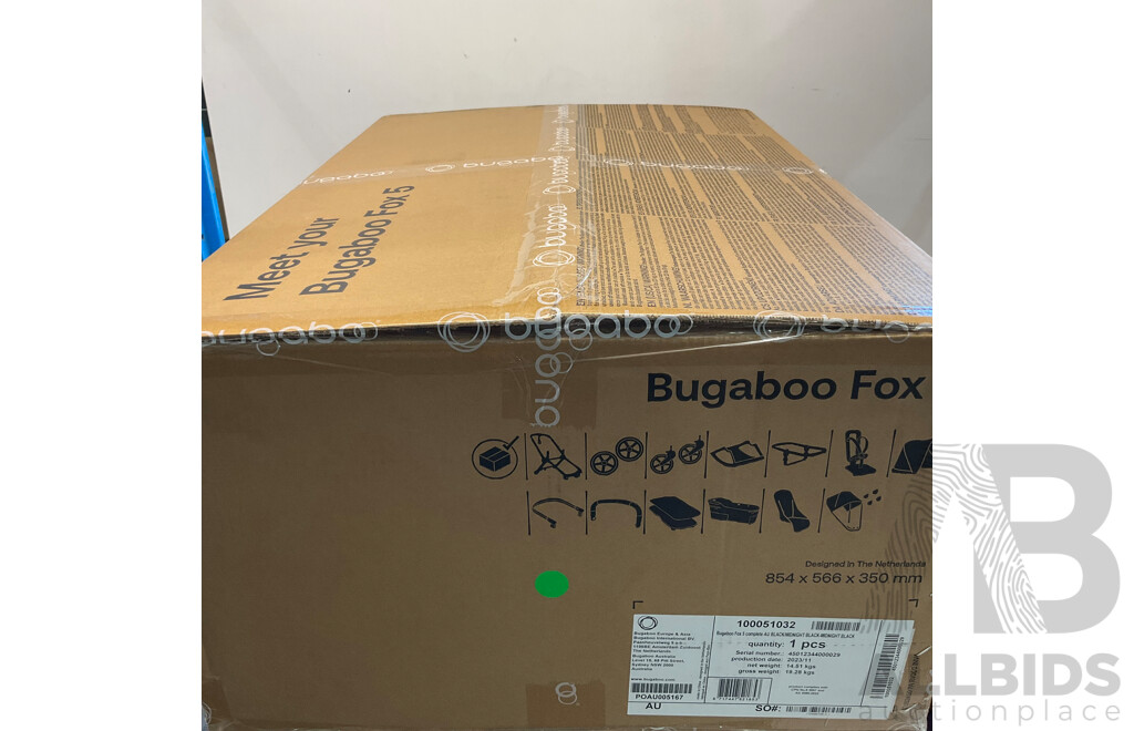 BUGABOO Fox 5 Complete Black/Midnight Black - ORP$1,749.00