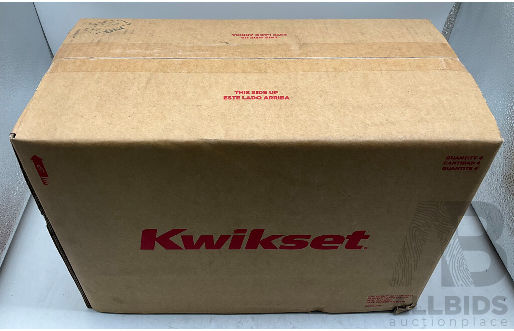 KWIKSET (10KL200BRISC) Smartkey Re-Key Technology Lock & Handle Set (X4)