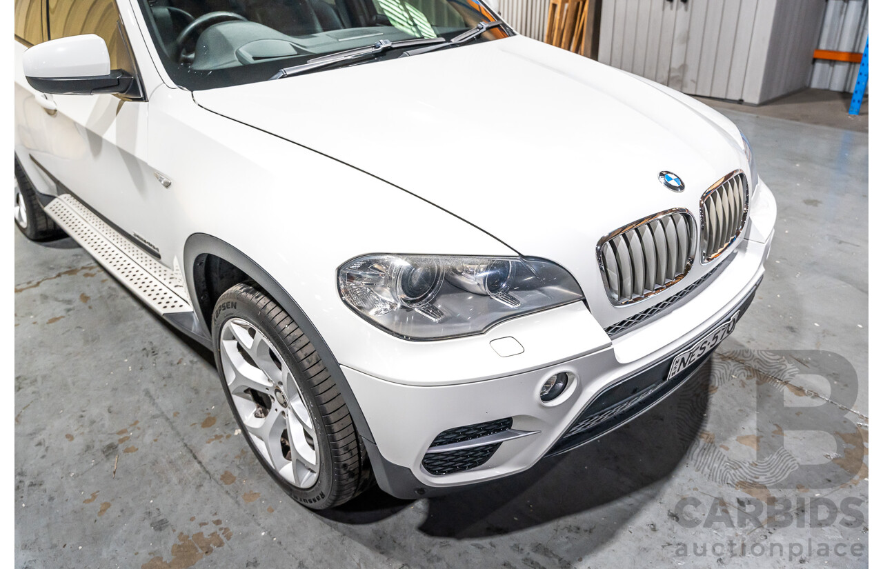 7/2010 BMW X5 Xdrive 40d Sport E70 (4x4) MY10 4d Wagon White Twin Turbo Diesel 3.0L