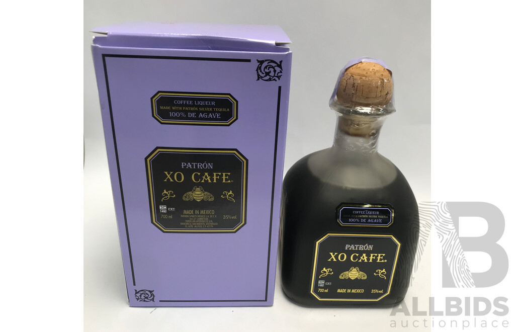 700ml Bottle of Patron XO Cafe Tequila Liqueur with Box