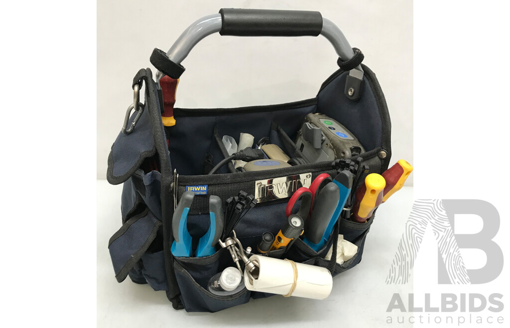 Irwin Tool Tote Bag with Tools - Lot 1534540 | ALLBIDS