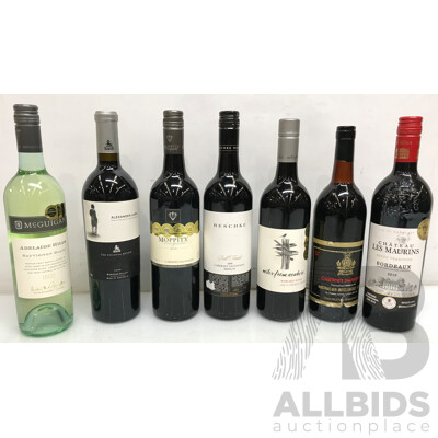Assorted Lot of Wines - Lot of 7