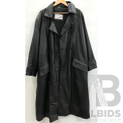 Excelled Leather Trench Coat