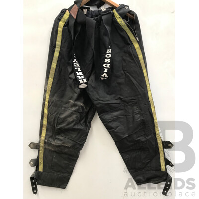 Back-a-Bourke Harley-Davidson Motorcycle Pants with Suspenders