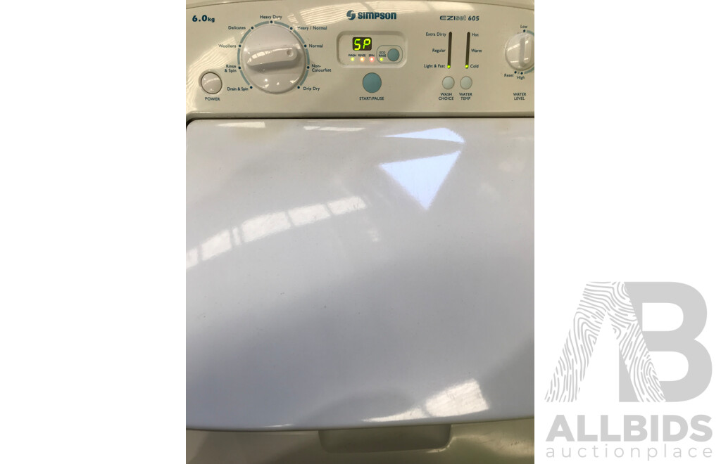 Simpson(36S605) 6kg Top Loader Washing Machine
