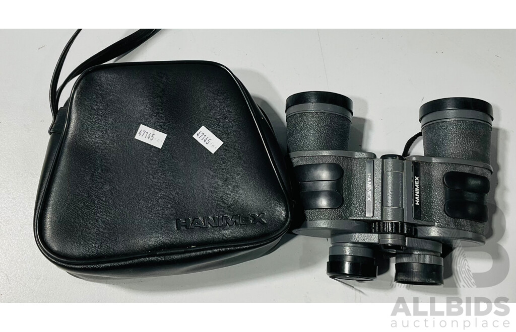 Vintage Hanimex Binoculars in Original Carry Case