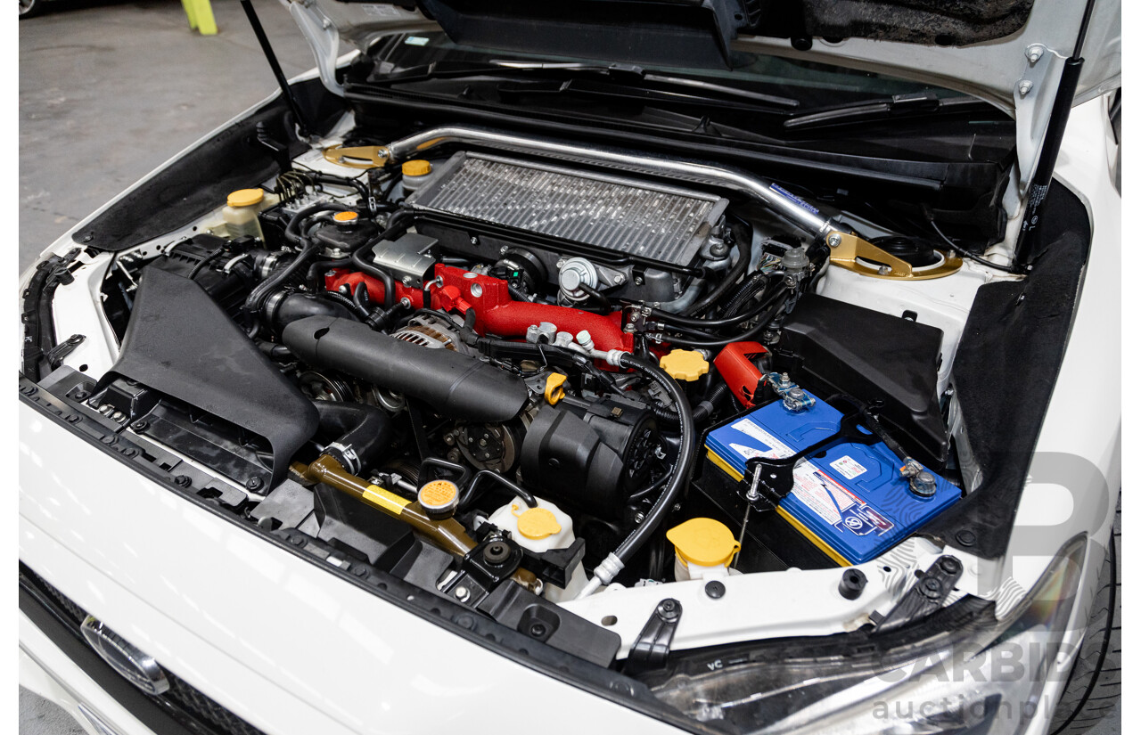 2/2015 Subaru WRX STI Premium (AWD) MY15 4d Sedan Pearl White Turbo 2.5L