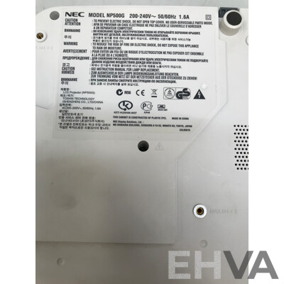NEC NP500G UXGA LCD Projector