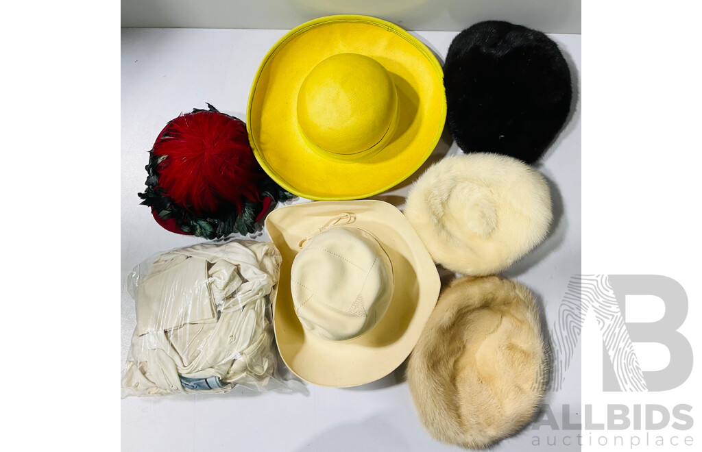 Collection of Vintage Hats and Gloves