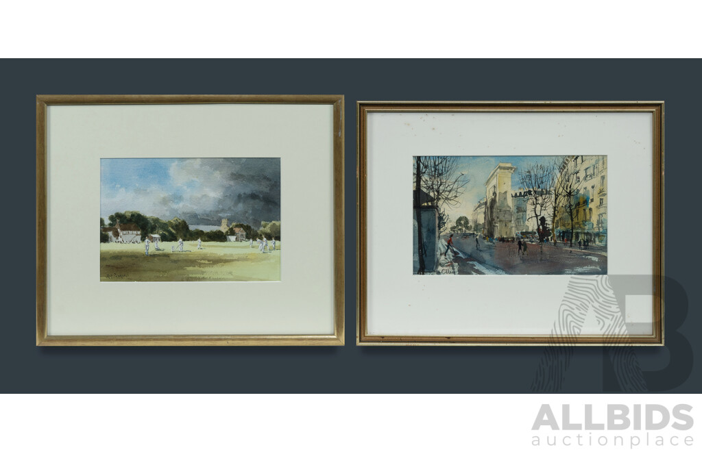 Three Framed Watercolours by Brian Ryder, Rod Pearce & Owen Ronald Olley, Watercolour (3)