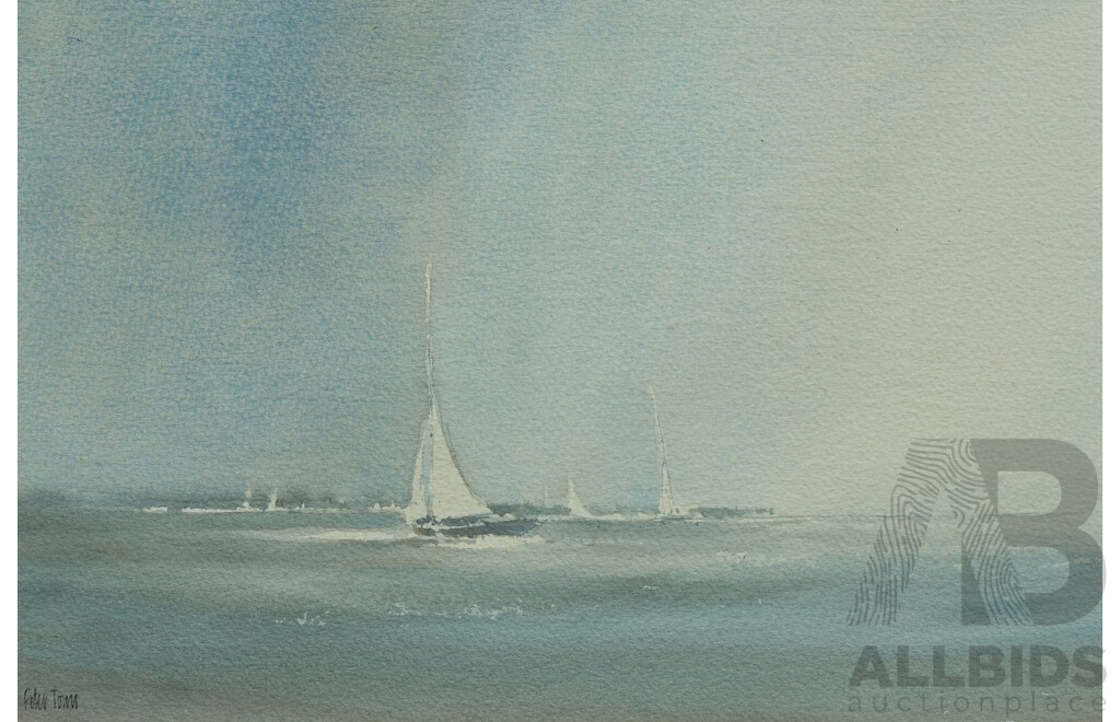 Two Framed Watercolours by Tim Nash & Peter Toms. Both works signed lower left. Watercolour (2)