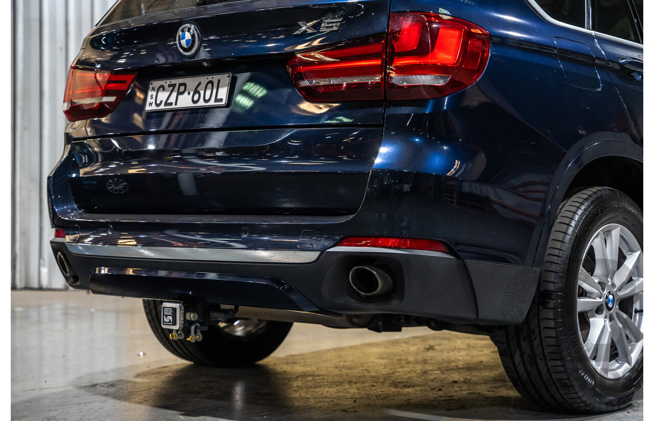 6/2015 BMW X5 Xdrive 25d (AWD) F15 MY15 4d Wagon Blue Metallic Blue Turbo Diesel 2.0L