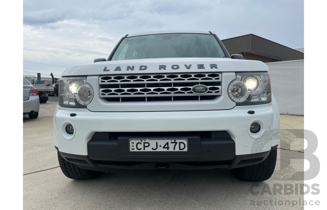 08/2012 Land Rover Discovery 4 3.0 SDV6 HSE 4x4 MY12 4D Wagon White 3.0L