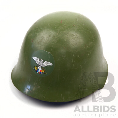 Serbian Military Issue Steel Helmet
