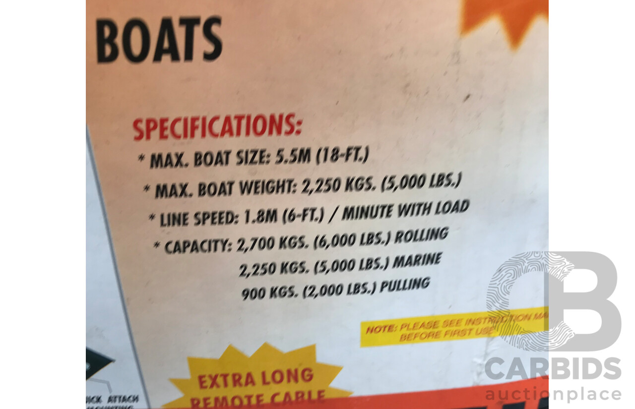 Super Gear 12V Boat Winch - Brand New
