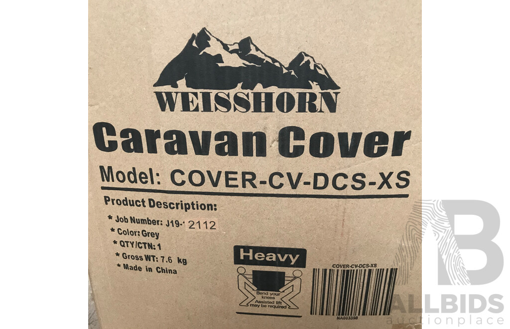 Weisshorn (COVER-CV-DCS-XS) 14-16ft Caravan Cover - Brand New