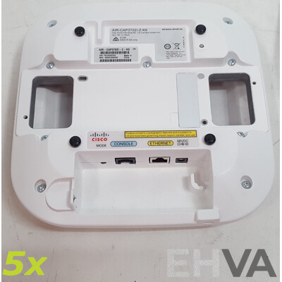 Cisco (AIR-CAP3702I-Z-K9) Aironet 3700 Series 802.11ac Dual Band Access Point - Lot of Five