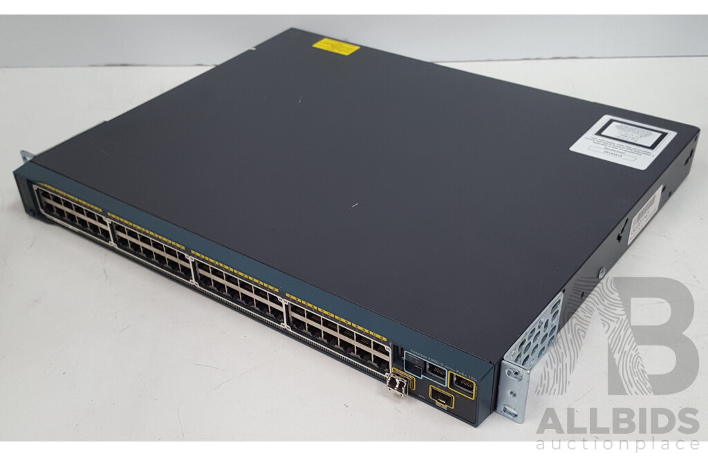 Cisco (WS-C2960S-48LPD-L) Catalyst 2960-S Series PoE+ 10G 48-Port Gigabit Ethernet Switch