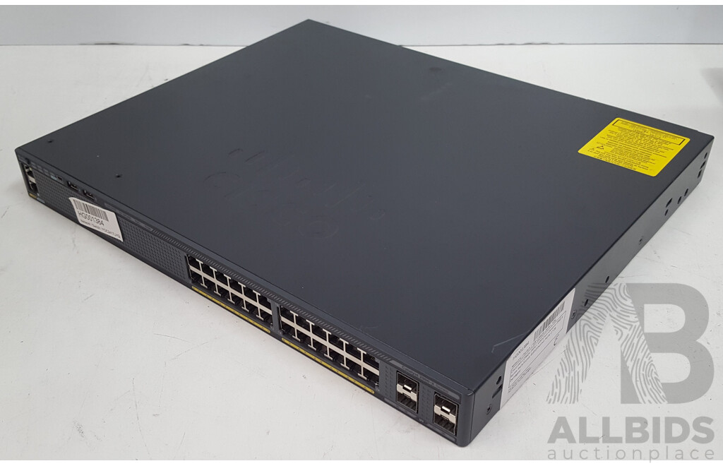 Cisco (WS-C2960X-24PS-L) Catalyst 2960-X Series 24-Port Gigabit PoE+ Switch