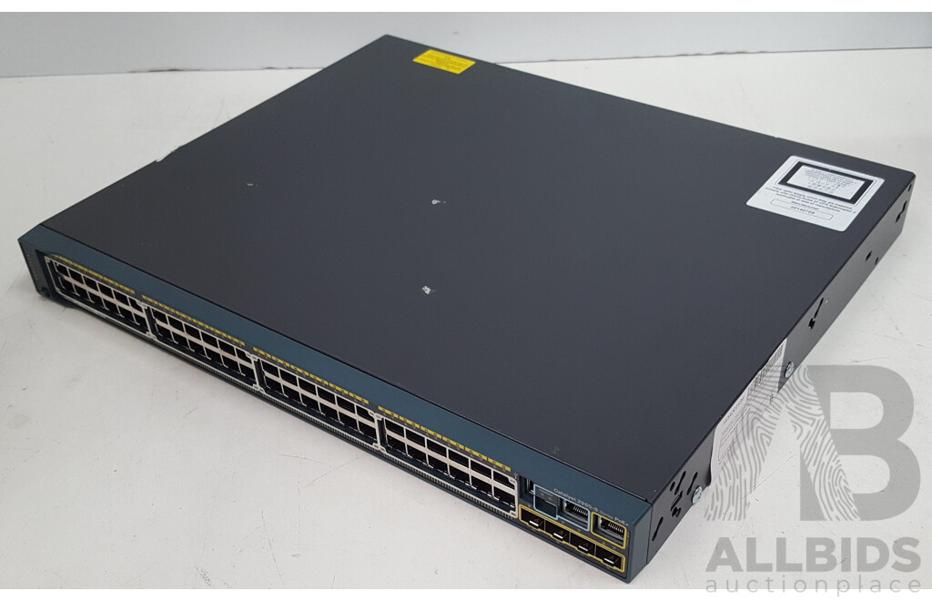 Cisco Catalyst (WS-C2960S-48LPS-L) 2960-S Series PoE+ 48-Port Gigabit Ethernet Switch