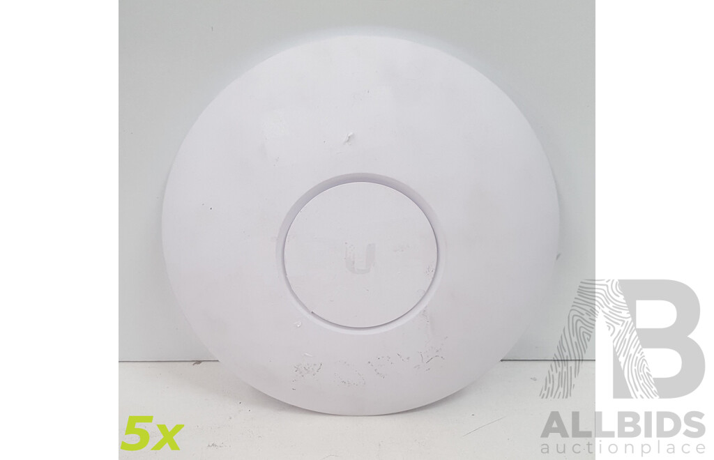 Ubiquiti Networks (UAP-AC-PRO) UniFi AP AC PRO Access Points - Lot of Five