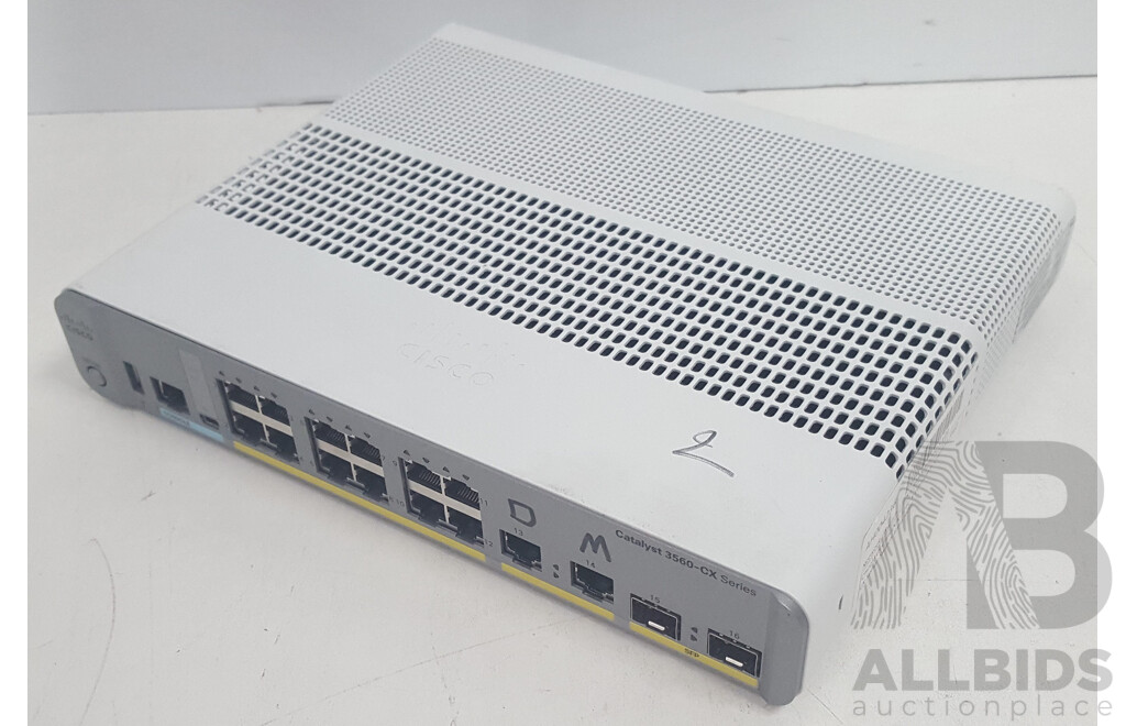 Cisco (WS-C3560CX-12TC-S) Catalyst 3560-CX Series 12-Port Gigabit Ethernet Compact Switch